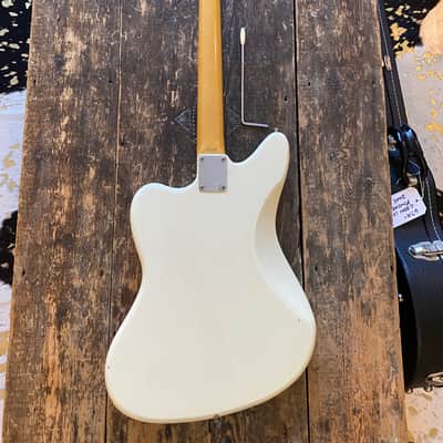 Fender Japan Early 1993 FujiGen-Buiilt Jaguar 1966 Reissue MIJ N-Serial 1993-94 Olympic White image 18