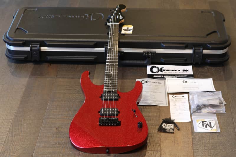 2022 Charvel Custom Shop DK-24 HH GT Electric Guitar Red Sparkle + COA OHSC image 1