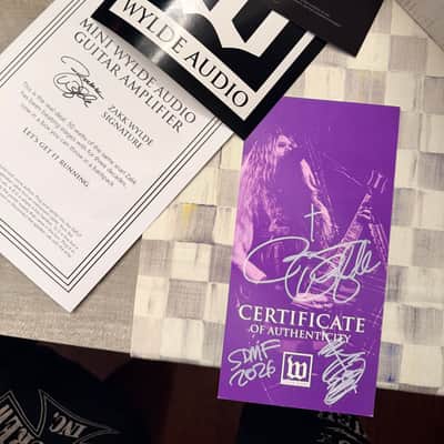 MXR ZAKK SABBATH LIMITED EDITION Signed Overdrive 0014 & WYLDE AUDIO 50w Purple AMP LIMITED EDITION #170/300 image 9
