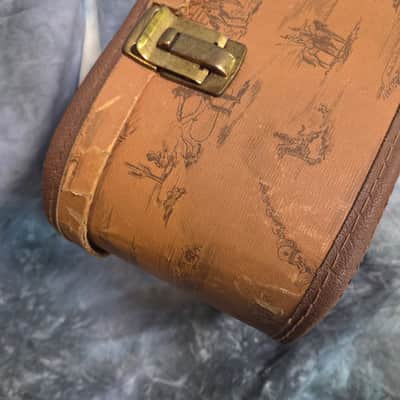 Vintage RARE 1952 Harmony Made Cowboy and Indians Scene Cowboy Guitar Acoustic Guitar Case image 5