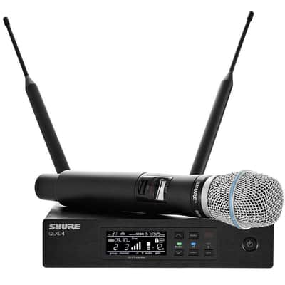 Shure QLXD24/B87A Handheld Microphone Wireless System, J50 572-636 MHz image 2