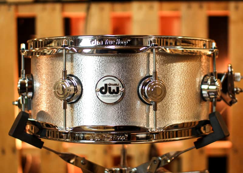 DW 5.5x13 Collector's 3mm Wrinkle Coat Aluminum Snare Drum - DRVA5513SVC image 1