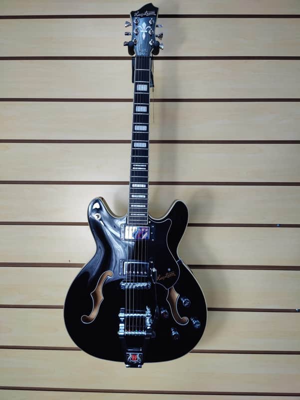 Hagstrom Tremar Viking Deluxe Electric Guitar - Gloss Black (Demo Unit) image 1