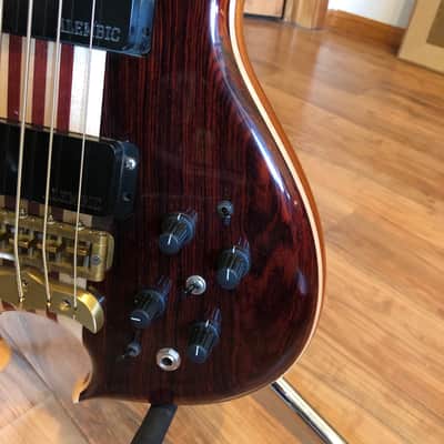 Alembic Mark King Signature Deluxe 5 String Bass w LED's Cocobolo Balance K Omega 2005 image 10