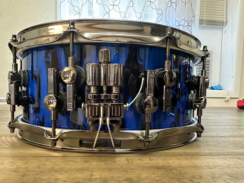 Sonor SQ2 Medium Maple Late 2000 - Blue Tribal image 1