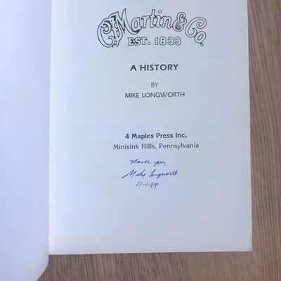 Martin Guitars History Book, signed by Longworth image 2