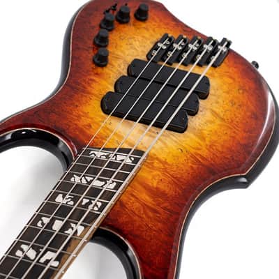 DINGWALL Z3 Cello Hip 5st w/ Burl Maple Top, Roasted Ash Neck, Ziricote Fingerboard/ 2022 NAMM Model image 10