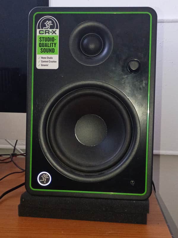 Mackie CR5-XBT 5" Active Studio Monitors with Bluetooth Connectivity (Pair) 2020 - Present - Black with Green Trim image 1