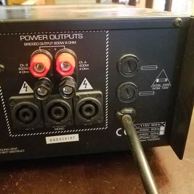 SoundTech PL802 3U Power Amplifier rack mount 800W 800 watt bridged or 400W stereo into 8 Ohms 2000s image 6