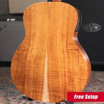 Taylor GS Mini-e LTD Acoustic/Electric Guitar - Figured Koa with Gig Bag image 2