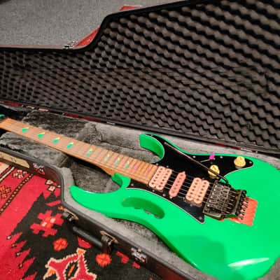 Ibanez JEM777-LG Steve Vai Signature with Edge Tremolo 1987 - Loch Ness Green image 12