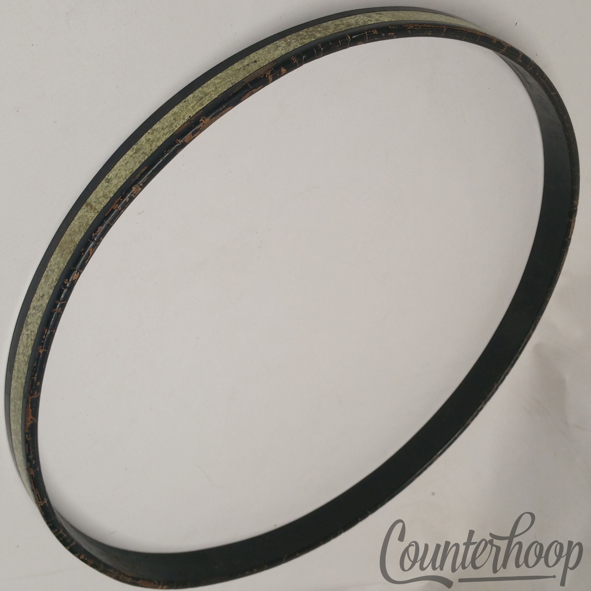 Gretsch 20" 3Ply Maple Bass Drum Hoop/Rim Silver Sparkle Inlay Broadkaster 50s* — main photograph