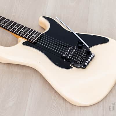 1985 Fender Boxer Series Stratocaster SF-451 Snow White w/ Locking Tremolo, Japan MIJ Fujigen image 10