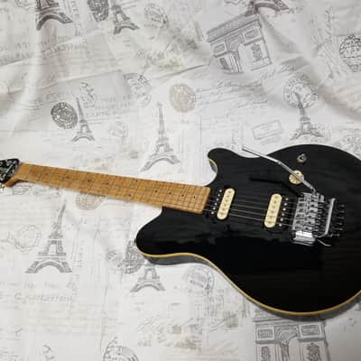 Ernie Ball Music Man Axis 1994 Gloss Black Rare Matching Headstock One Owner Never Played NICE! image 6