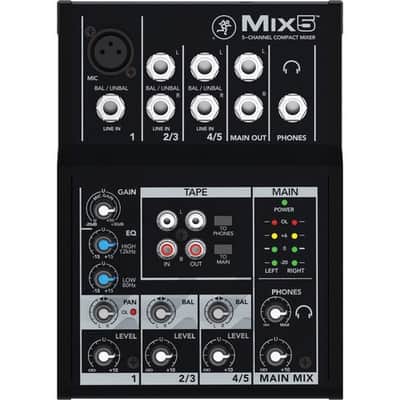 Mackie Mix5 5 Channel Compact Mixer image 3