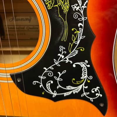 Vintage Harmony 01010 early 1980s - Hummingbird (copy) Guitar image 4