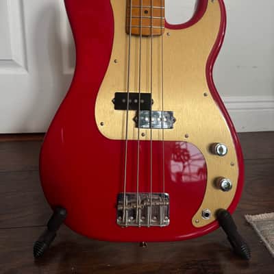 Fender Vintera '50s Precision Bass with Maple Fretboard 2019 - 2023 - Dakota Red image 6