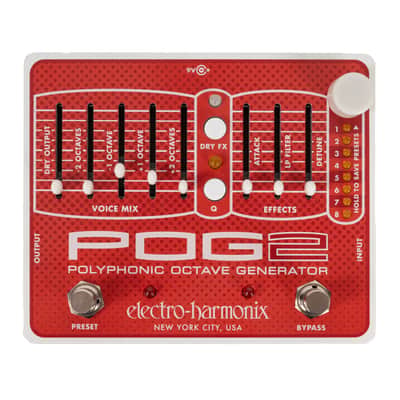 Used Electro-Harmonix POG 2 Polyphonic Octave Generator Pedal 2023