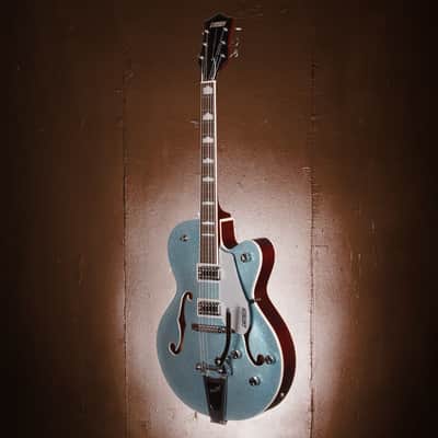 Gretsch Limited Fsr G5420T Electromatic Hollow Body Electric Guitar- Ice Blue Metal Flake image 4