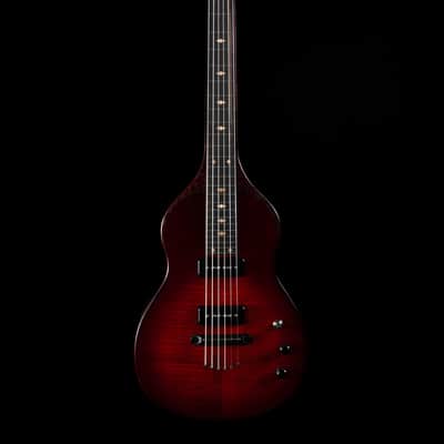Beard Trailhead Lap Steel, Two-Tone Cherry, Flamed Maple, Lollar P90s - NEW image 8