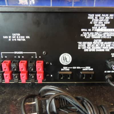 Philips 6871 Tuner/ 3881 Integrated Amp set 90'S? - Blk image 16