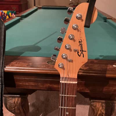 Fender Squire  Stratocaster with new gig bag and a Capo image 3