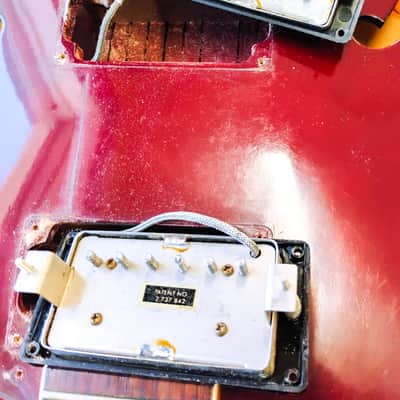 1967 Gibson ES-335TDC Sparkling Burgundy Semi-Hollow Body Electric Guitar w/Case image 14