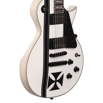 ESP LTD James Hetfield Iron Cross Electric Guitar with Case Snow White image 9