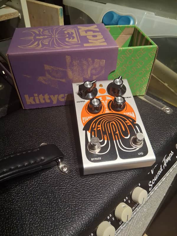 kittycasterFX Tremdriver Preamp / Harmonic Tremolo 2022 - Present - Silver / Orange image 1