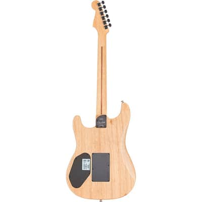 Fender Acoustasonic Stratocaster Exotic Wood Acoustic-Electric Guitar Regular Natural Cocobolo image 4