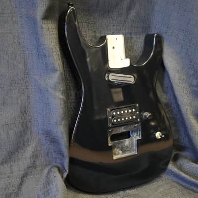 1995 ESP/Japan M-II DX Alder Guitar Body w/ Pickups - Black image 5