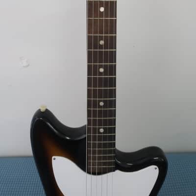Vintage 1965 Harmony Bobcat Silhouette Holiday Sunburst 1 DeArmond Pick Ups Ultra Clean Harmony H14 image 4