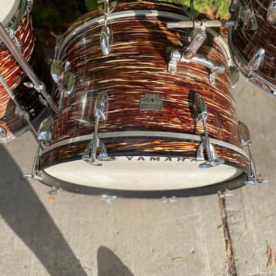 Yamaha D22 1960s Vintage 4pc Kit with Snare Brown Willow 22 16 13 14x5 SD Drum Set Made In Japan image 5