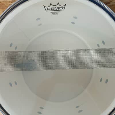1960s Ludwig 15x12 Blue Sparkle Marching Snare Pre Serial Keystone  3 Ply image 3