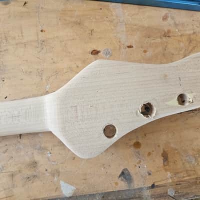 No Brand - 1Homemade other no name Modeled after Fender Jazz Neck 2000 - Wood color image 4