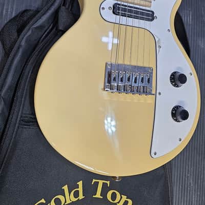 Gold Tone GME-6 Solid-Body Electric Manditar 2010s - Cream Gloss image 2