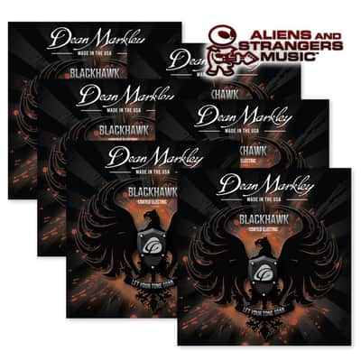 6 Sets! Dean Markley 8001 Blackhawk Coated Regular Electric Strings — 10-46 image 1