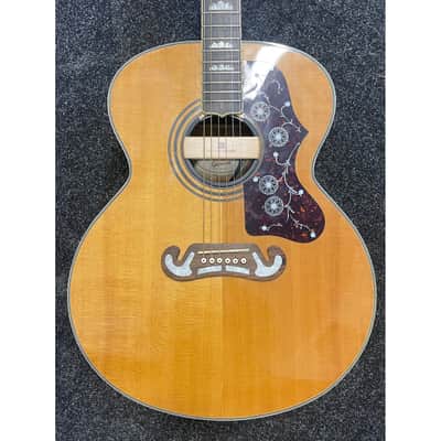 Epiphone EJ-200N Jumbo Acoustic Guitar Modified with Seymour Duncan Mounted Pickup with Hardcase Pre-Owned image 5