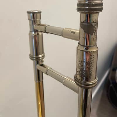 S.E. Shires Custom Series Medium Bore Trombone 2017 - Yellow Brass/Gold Brass image 4