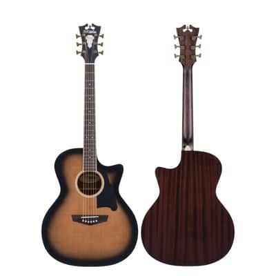 D'Angelico Premier Gramercy Solid Top Electric Acoustic Guitar - Aged Burst image 4