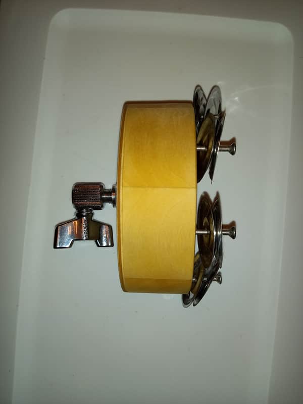 PaulE Drums 'The Art Of Percussion' Min-E 'Pro' Basswood Jingle Block with hihat clutch Oil Rubbed image 1