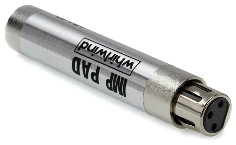 Whirlwind IMPAD40 Attenuator - XLR Inline Barrel, 40dB image 1