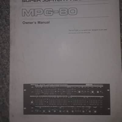 Rare vintage Roland MPG- 80 Super Jupiter Manual