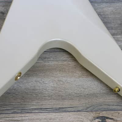 Rare! Dunable Asteroid Flying V  Limited 1 of a kind Psycho Guitar Las Vegas 2018 White (2274) image 19