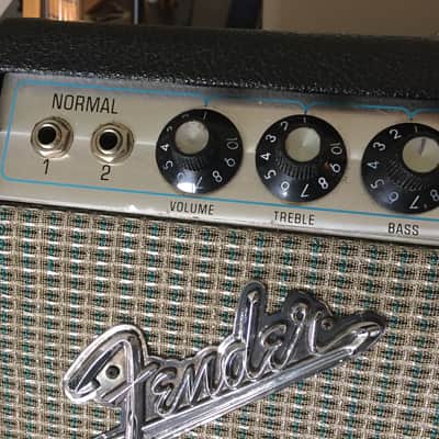 Fender Silverface Deluxe Reverb 1969 Black Tolex image 4