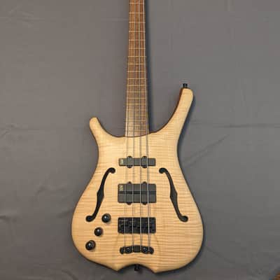 2008 Warwick Infinity NT 4 - AAAA Flame Maple - Natural Oil - Lefty image 3