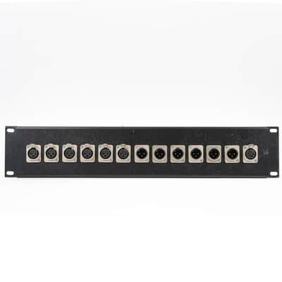 12-Channel Custom XLR Patchbay - 6 ins / 6 outs to Raw Ends image 1