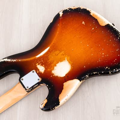 1968 Fender Jazz Bass Sunburst Faux Burst Vintage Bass w/ Case image 14