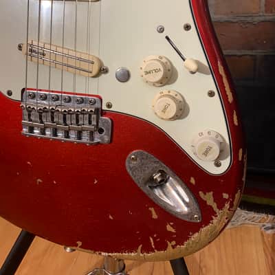 Fender Stratocaster Custom Shop Relic Body 1969 Candy Apple Red True Temperament Neck image 4