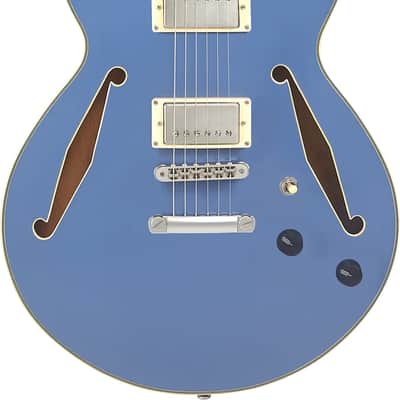 D'Angelico Excel SS Tour Semi-hollowbody Electric Guitar - Slate Blue image 4